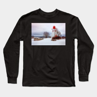 Seaside Lighthouse at Victoria, P.E.I. Long Sleeve T-Shirt